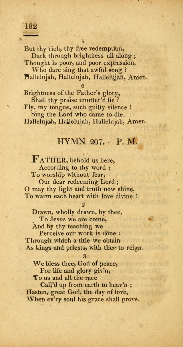 Psalms, Hymns and Spiritual Songs: selected and designed for the use of  the church universal, in public and private devotion; with an appendix, containing the original hymns omitted in the last ed. page 184