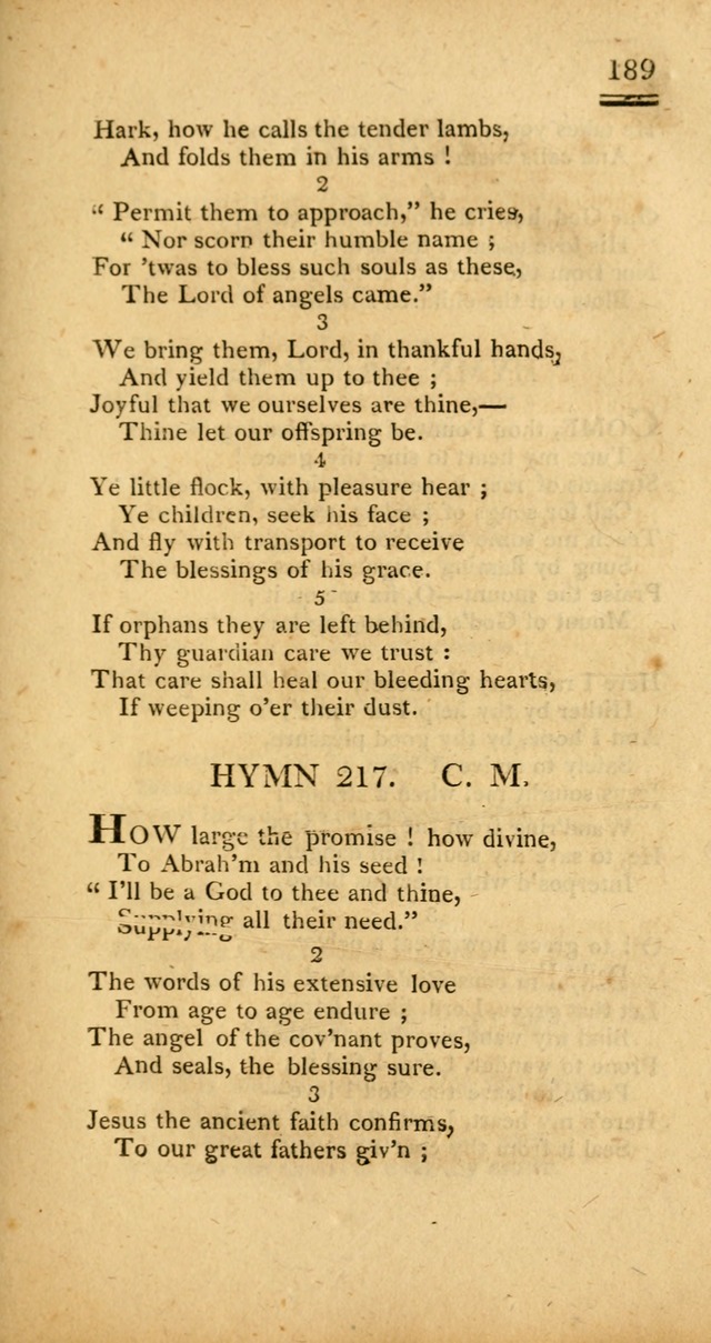 Psalms, Hymns and Spiritual Songs: selected and designed for the use of  the church universal, in public and private devotion; with an appendix, containing the original hymns omitted in the last ed. page 191