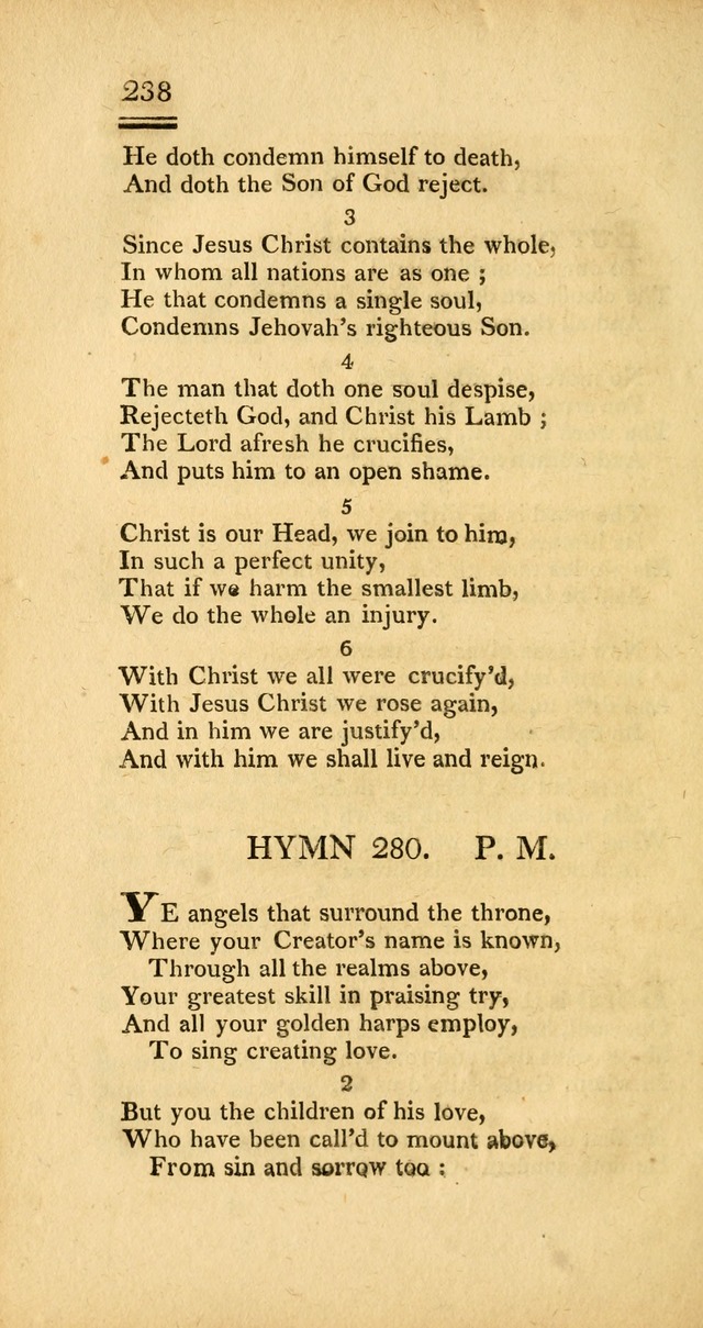 Psalms, Hymns and Spiritual Songs: selected and designed for the use of  the church universal, in public and private devotion; with an appendix, containing the original hymns omitted in the last ed. page 240