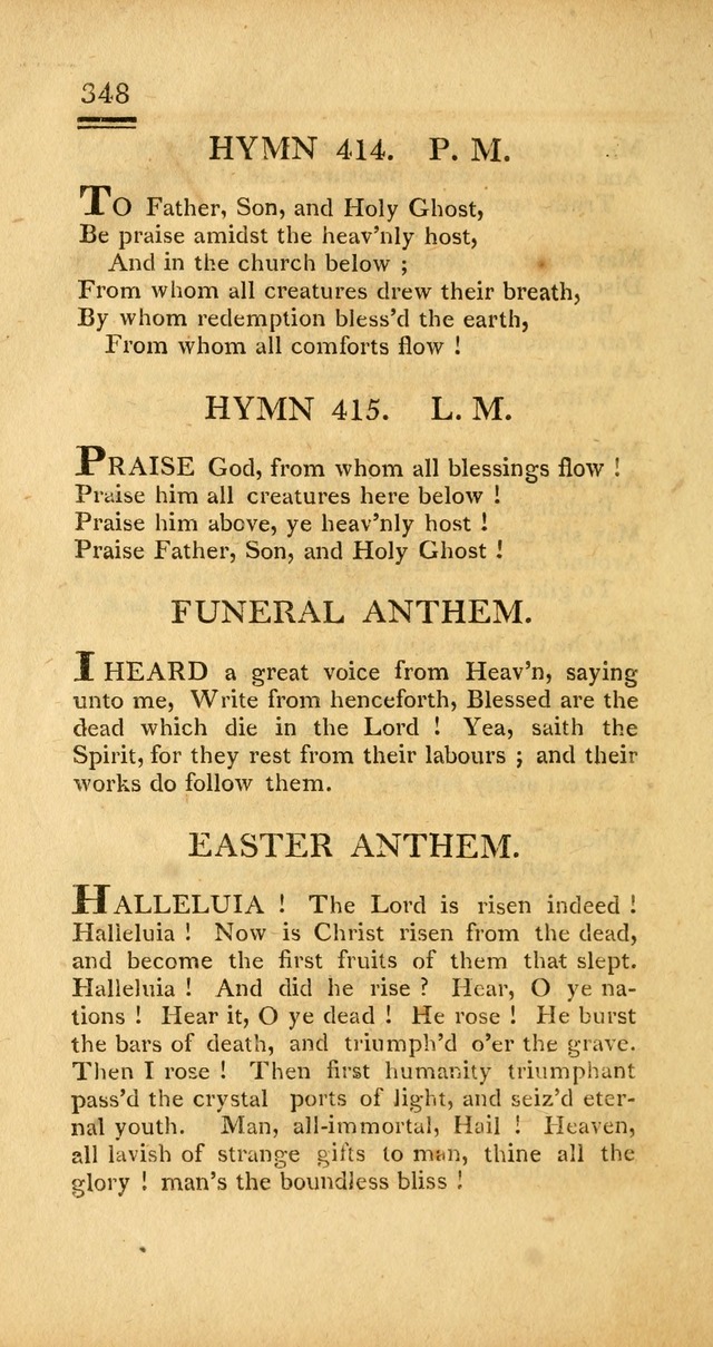 Psalms, Hymns and Spiritual Songs: selected and designed for the use of  the church universal, in public and private devotion; with an appendix, containing the original hymns omitted in the last ed. page 350