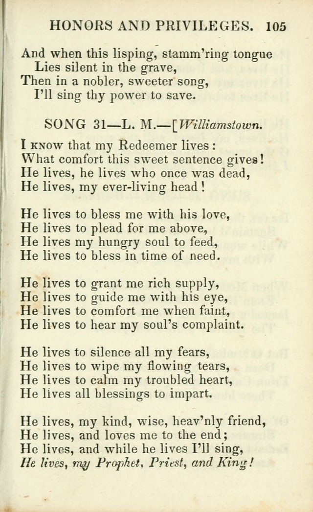 Psalms, Hymns and Spiritual Songs, Original and Selected. (14th stereotype ed.) page 105