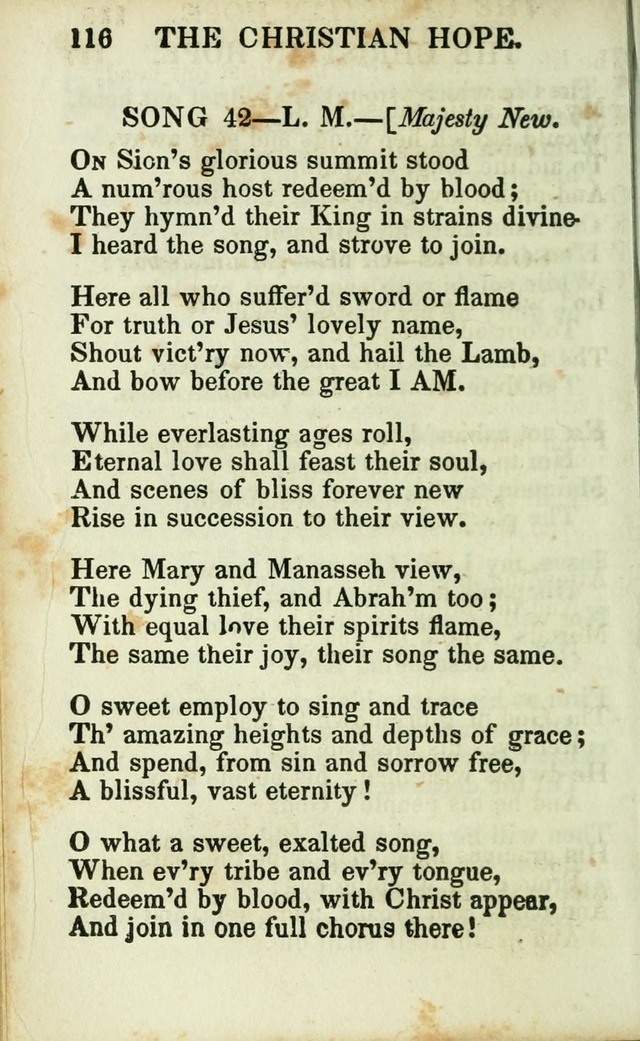 Psalms, Hymns and Spiritual Songs, Original and Selected. (14th stereotype ed.) page 116