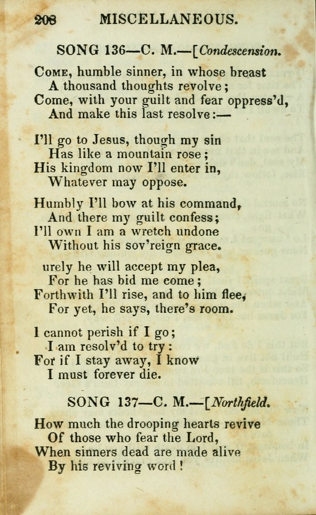 Psalms, Hymns and Spiritual Songs, Original and Selected. (14th stereotype ed.) page 208