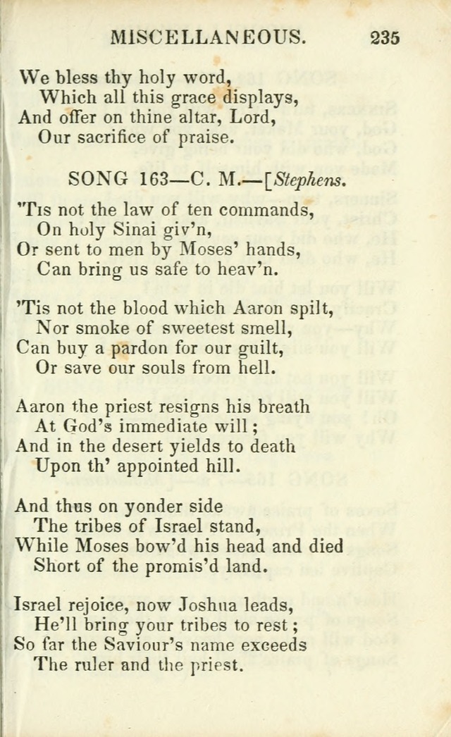 Psalms, Hymns and Spiritual Songs, Original and Selected. (14th stereotype ed.) page 235