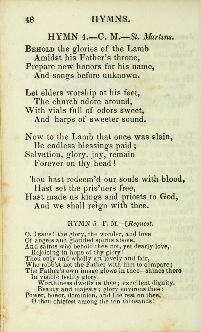 Psalms, Hymns and Spiritual Songs, Original and Selected. (14th stereotype ed.) page 48