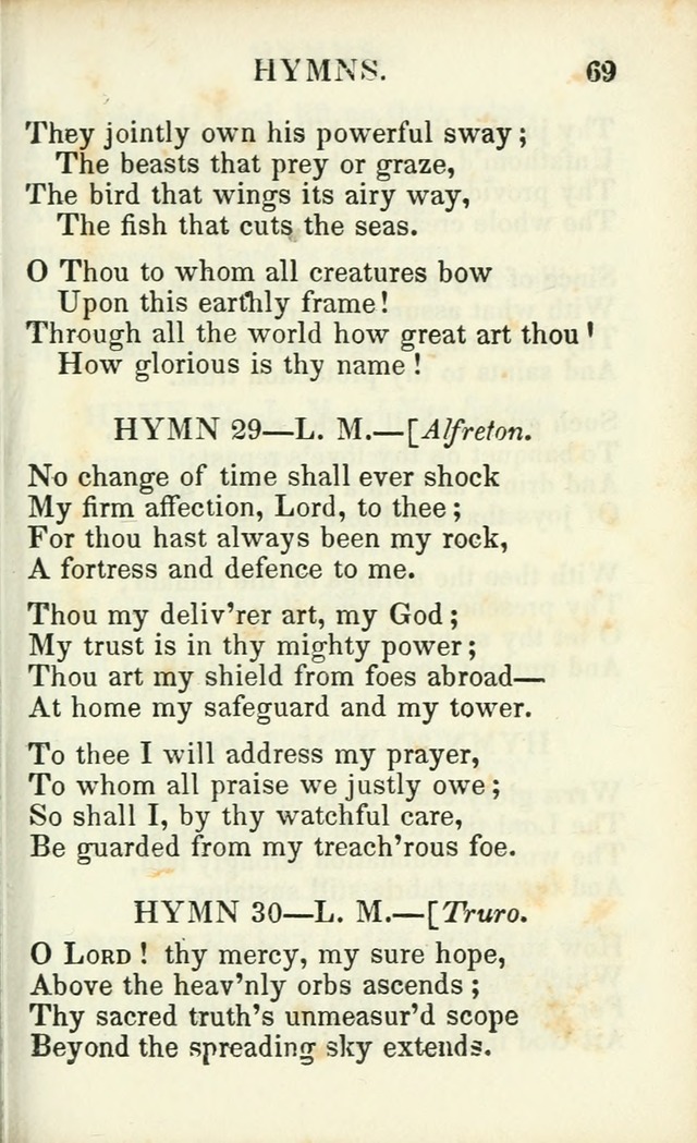 Psalms, Hymns and Spiritual Songs, Original and Selected. (14th stereotype ed.) page 69