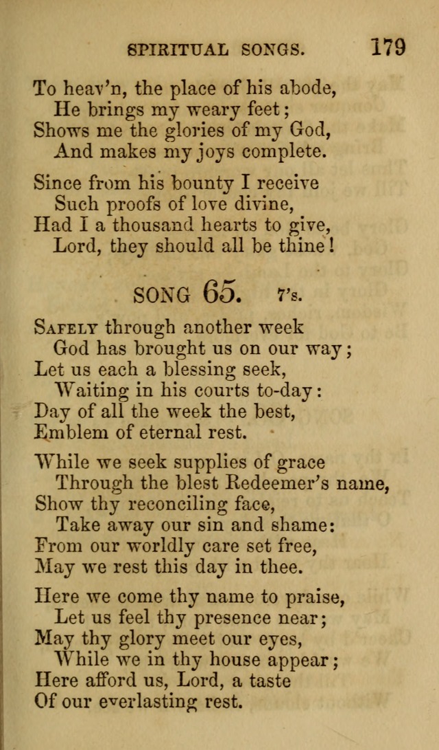 Psalms, Hymns and Spiritual Songs, Original and Selected. (7th ed.) page 179