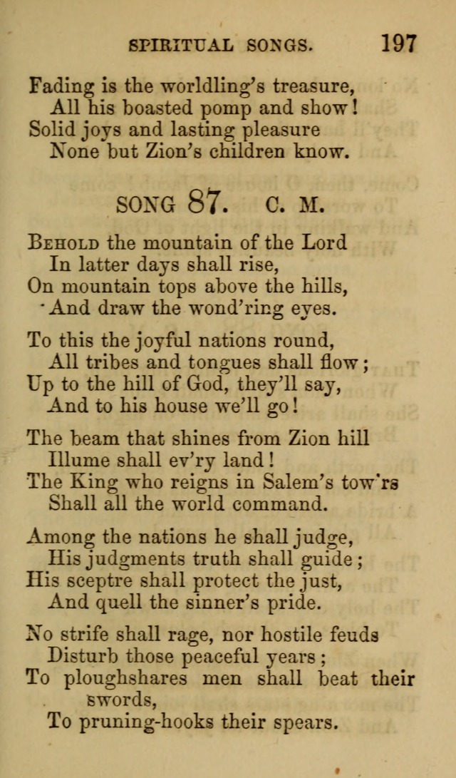 Psalms, Hymns and Spiritual Songs, Original and Selected. (7th ed.) page 197