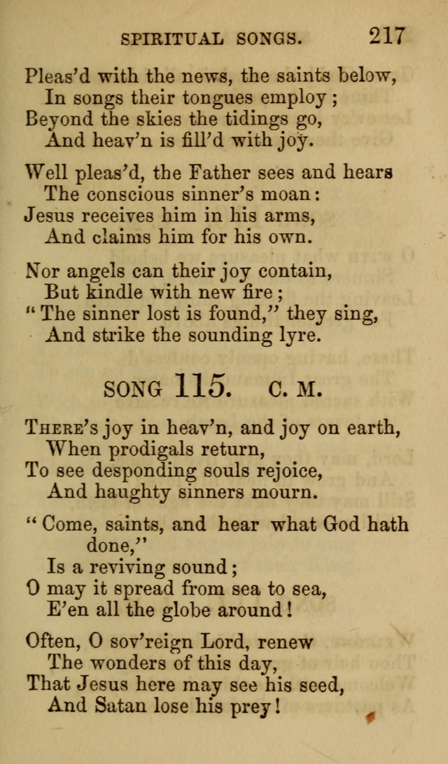 Psalms, Hymns and Spiritual Songs, Original and Selected. (7th ed.) page 217