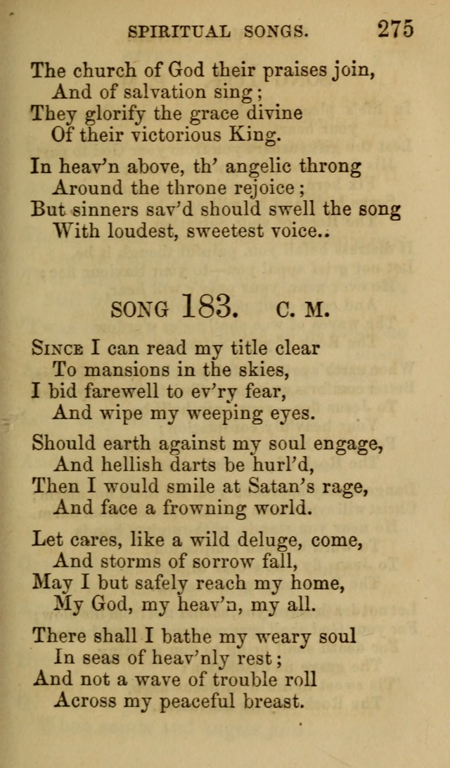 Psalms, Hymns and Spiritual Songs, Original and Selected. (7th ed.) page 275