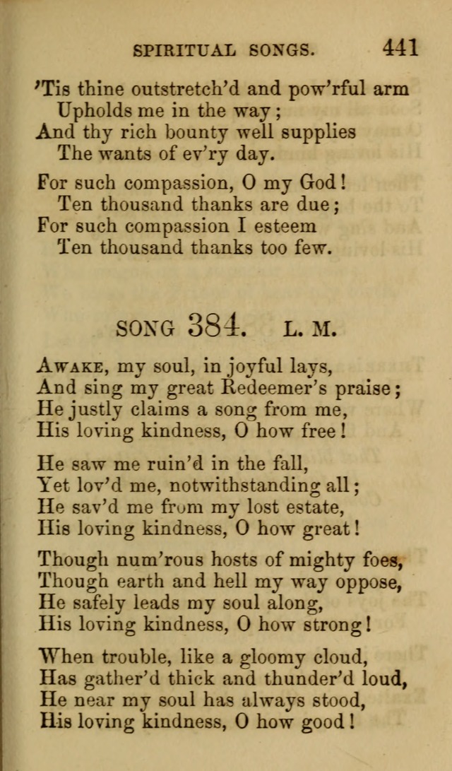 Psalms, Hymns and Spiritual Songs, Original and Selected. (7th ed.) page 441