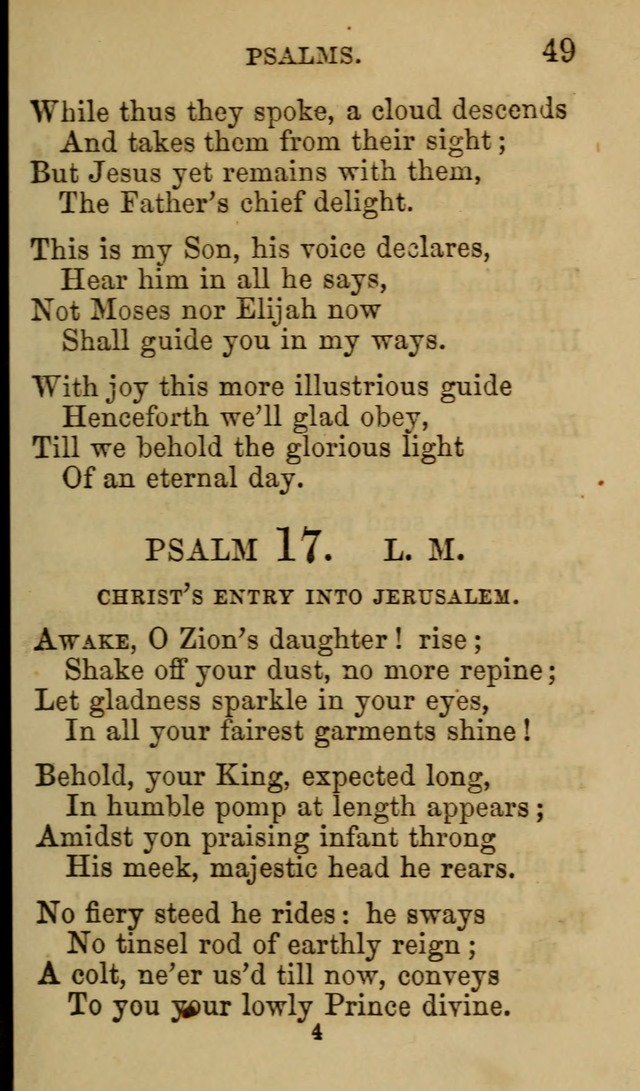 Psalms, Hymns and Spiritual Songs, Original and Selected. (7th ed.) page 49