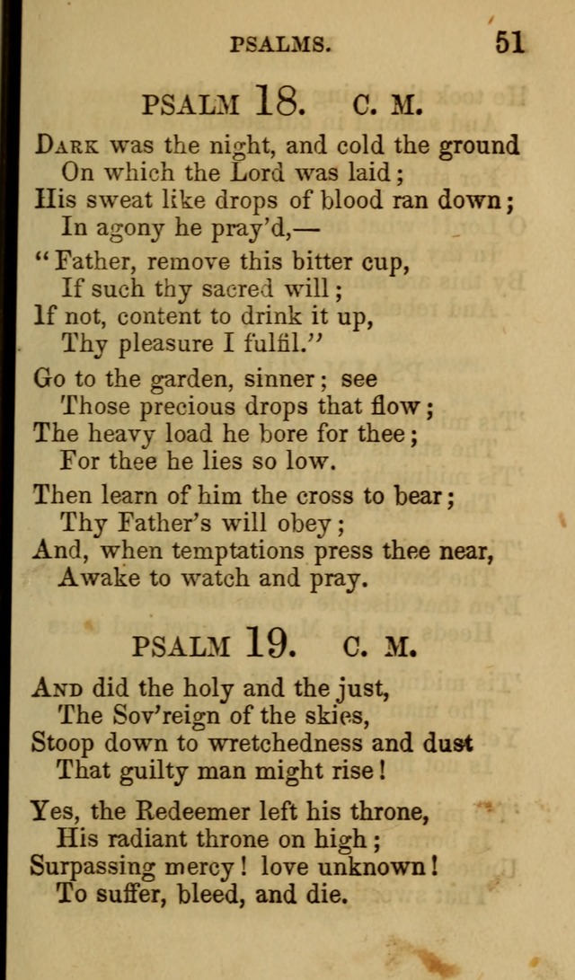Psalms, Hymns and Spiritual Songs, Original and Selected. (7th ed.) page 51