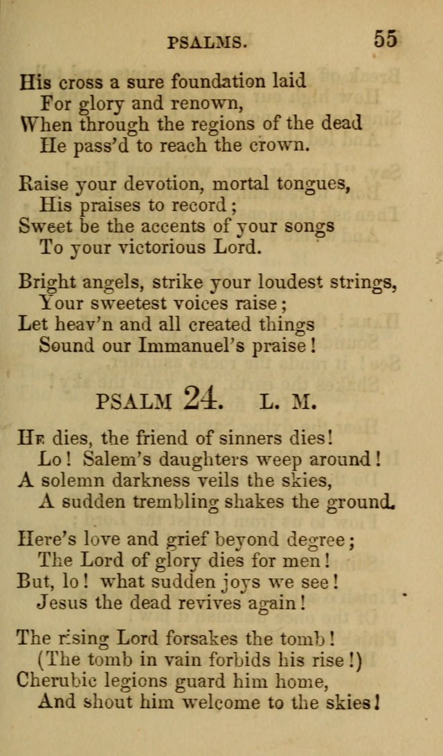 Psalms, Hymns and Spiritual Songs, Original and Selected. (7th ed.) page 55