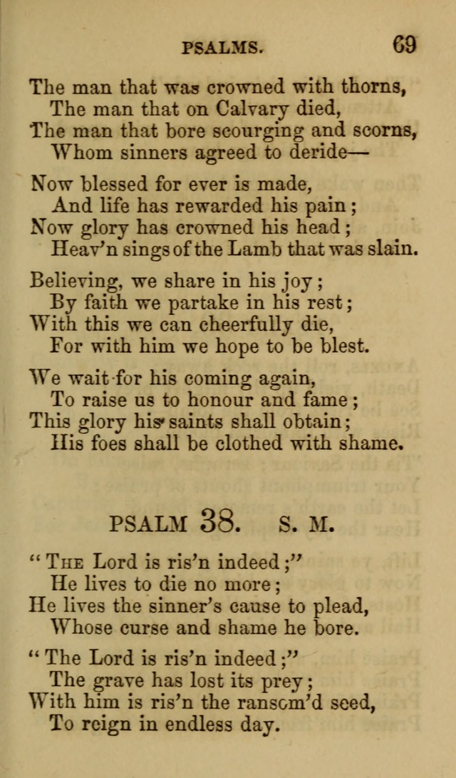 Psalms, Hymns and Spiritual Songs, Original and Selected. (7th ed.) page 69