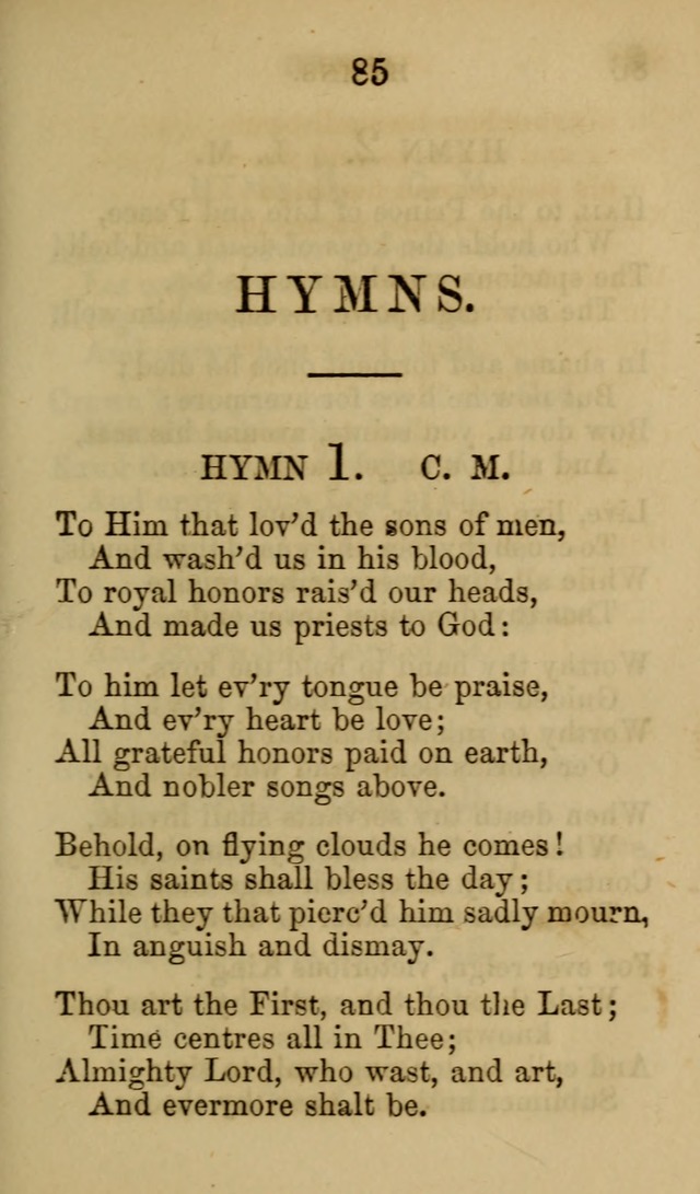 Psalms, Hymns and Spiritual Songs, Original and Selected. (7th ed.) page 85