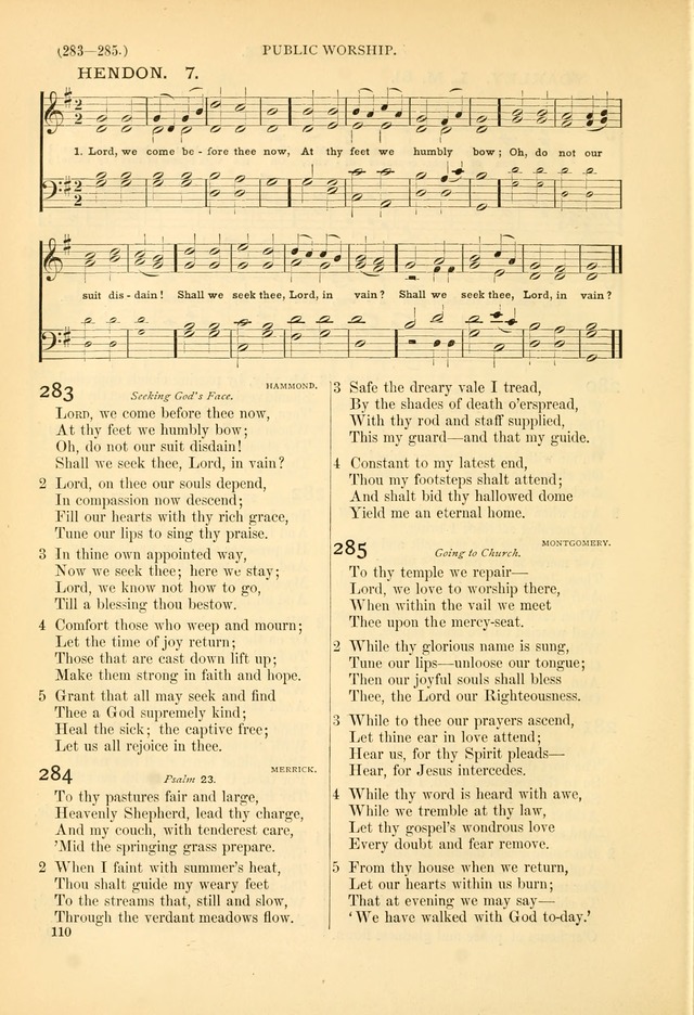 Psalms and Hymns and Spiritual Songs: a manual of worship for the church of Christ page 110