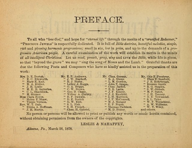 Precious Jewels: for Sabbath schools and praise meetings, and the home circle page 2