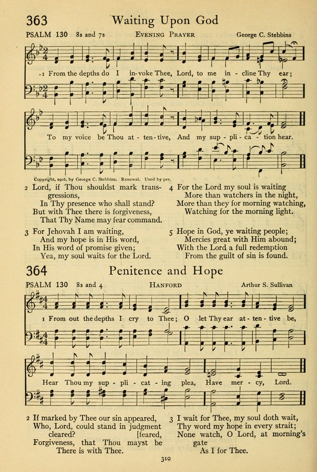 The Psalter: with responsive readings page 314