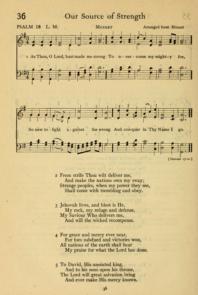 The Psalter: with responsive readings page 36