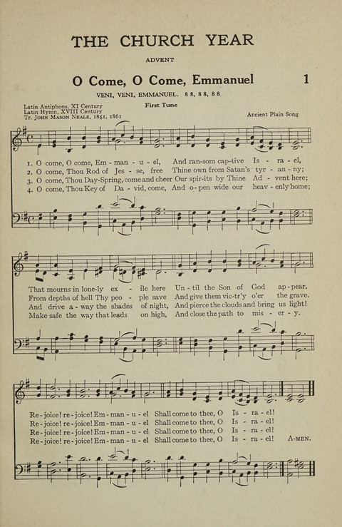 The Parish School Hymnal page 1