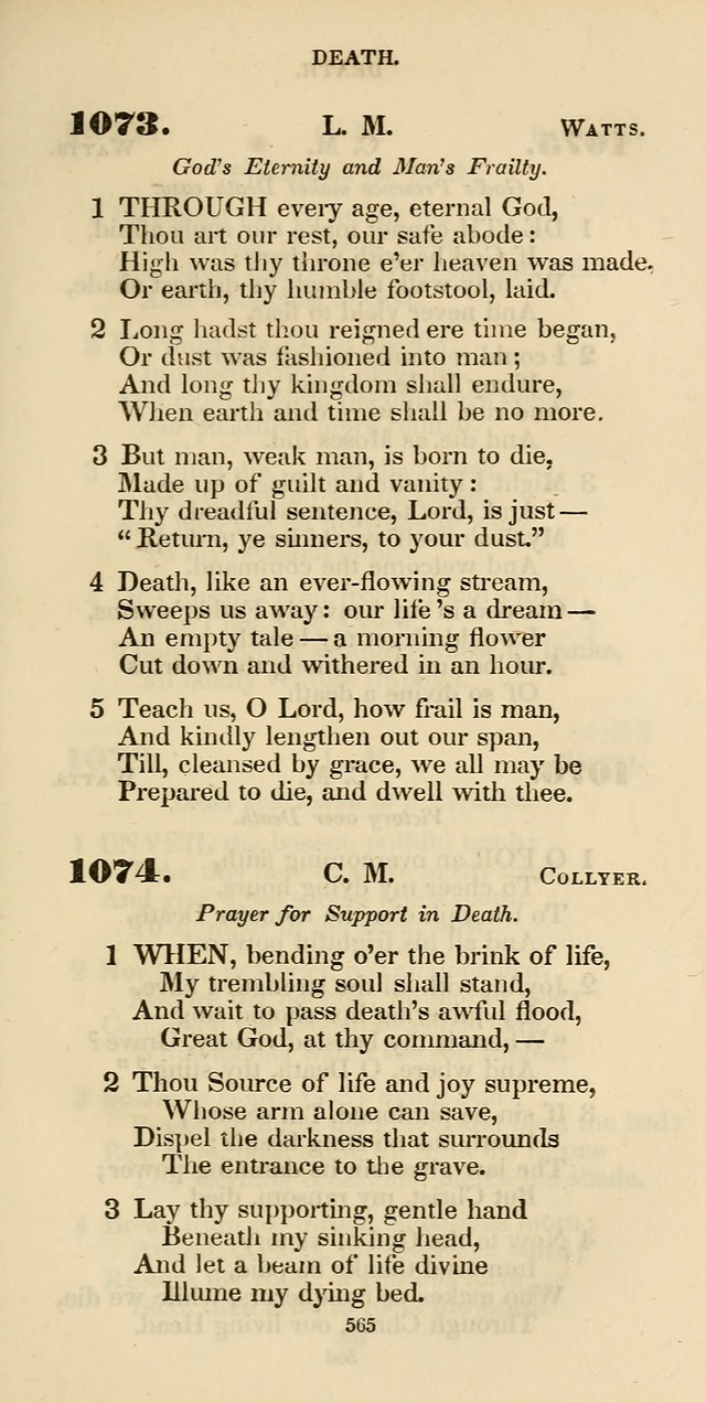 The Psalmist: a new collection of hymns for the use of Baptist churches; with a supplement page 625