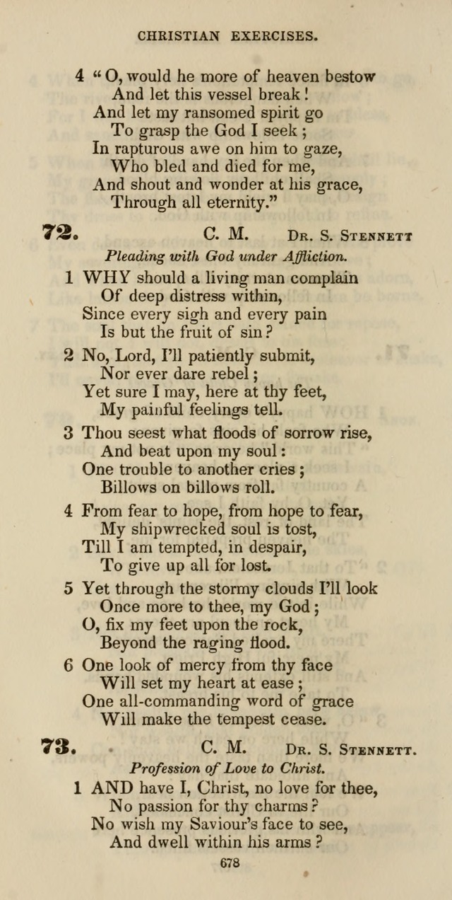 The Psalmist: a new collection of hymns for the use of Baptist churches; with a supplement page 738