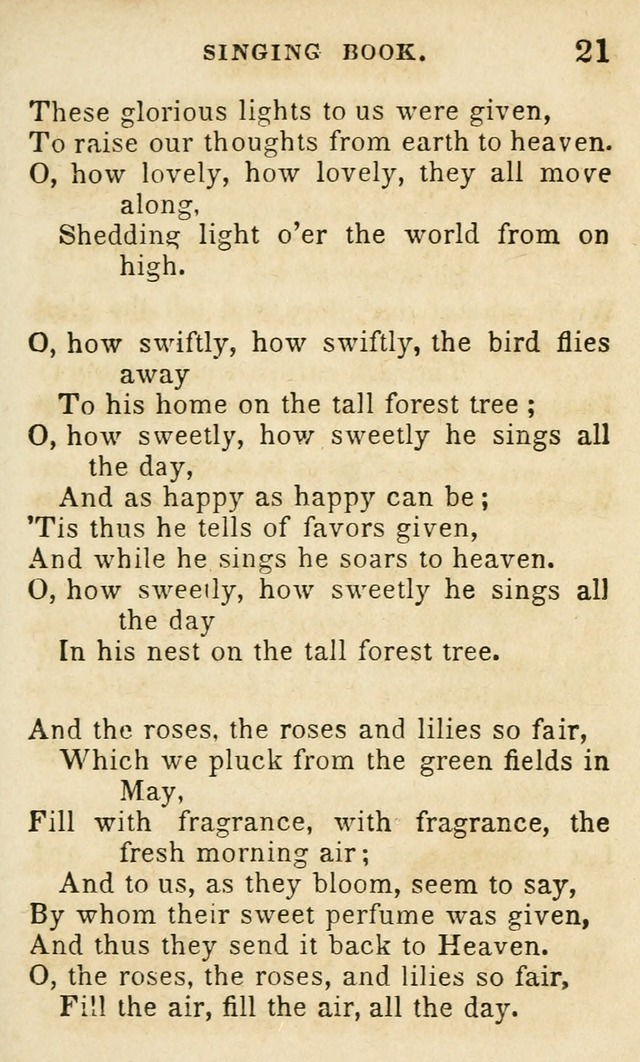 The Public School Singing Book: a collection of original and other songs, odes, hymns, anthems, and chants used in the various public schools page 23