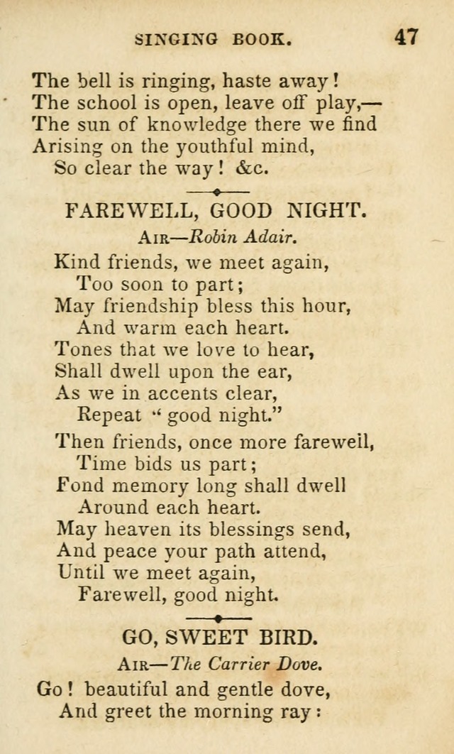 The Public School Singing Book: a collection of original and other songs, odes, hymns, anthems, and chants used in the various public schools page 51