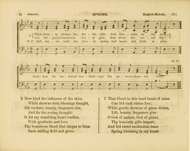 Plymouth Sabbath School Collection: or, Hymns and Tunes page 18