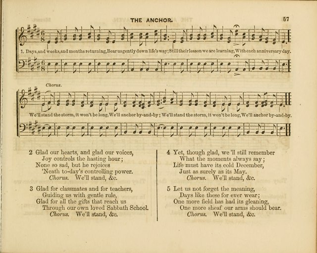 Plymouth Sabbath School Collection: or, Hymns and Tunes page 57