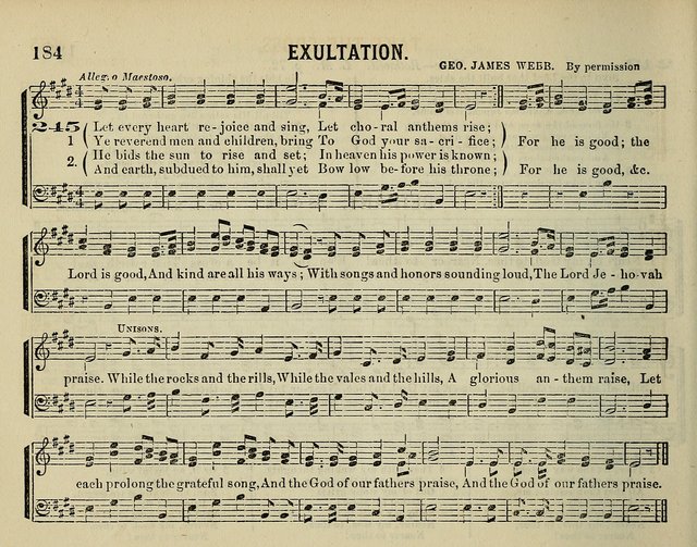 The Plymouth Sabbath School Collection of Hymns and Tunes page 184