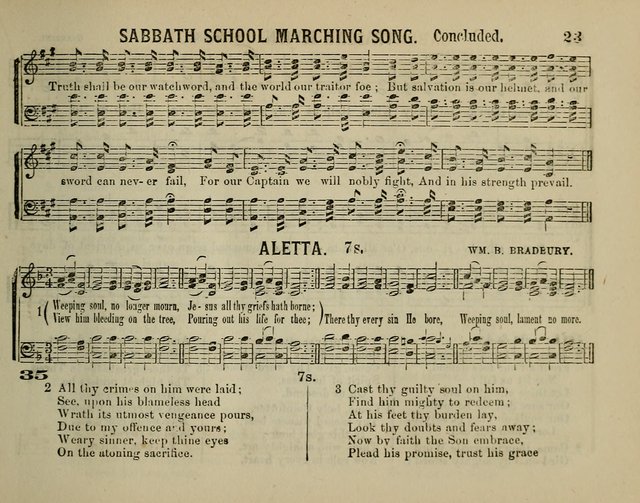 The Plymouth Sabbath School Collection of Hymns and Tunes page 23