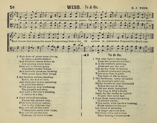 The Plymouth Sabbath School Collection of Hymns and Tunes page 28