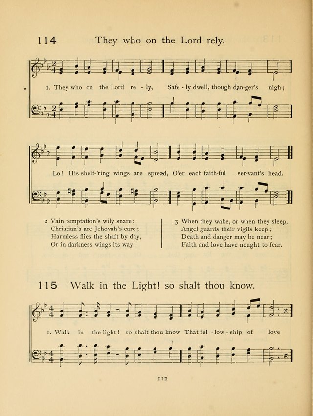 Pilgrim Songs: for the Sunday School page 112