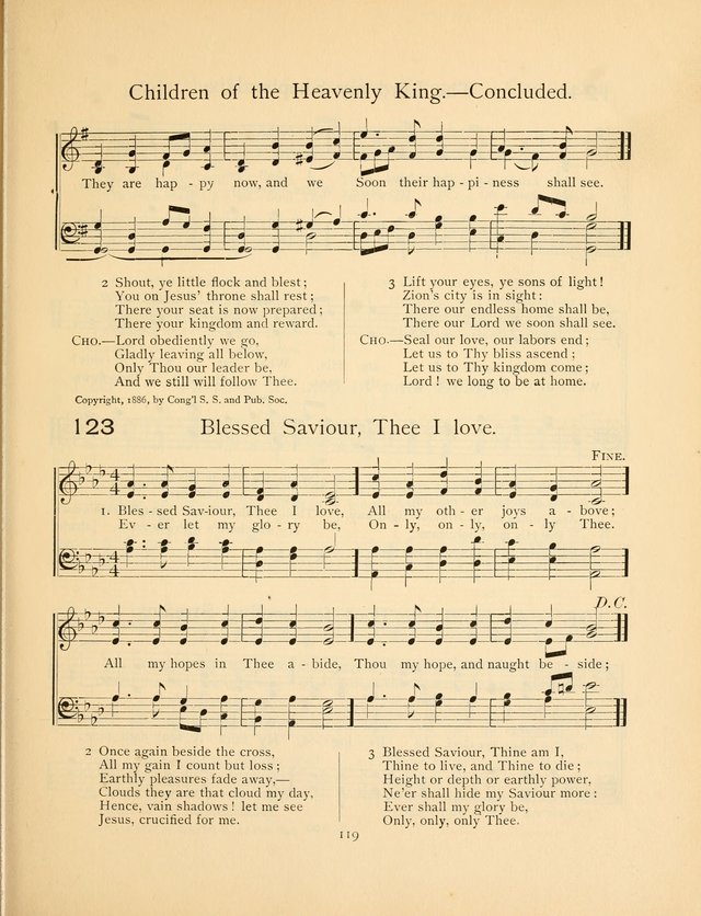 Pilgrim Songs: for the Sunday School page 119