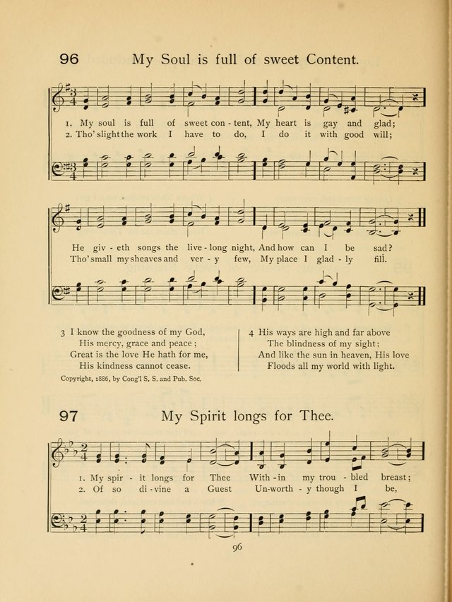 Pilgrim Songs: for the Sunday School page 96