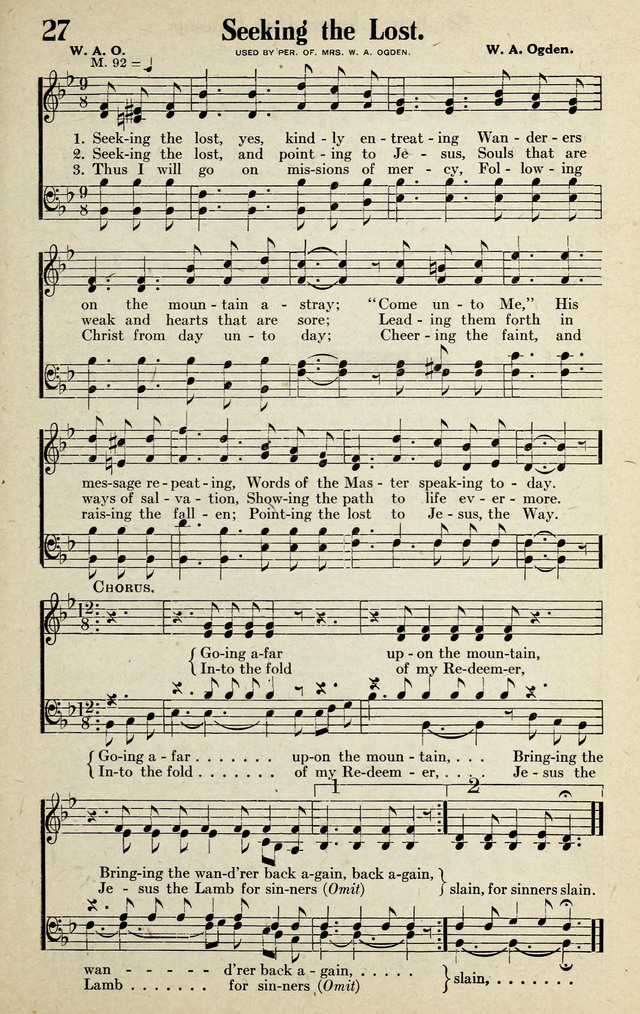 Progressive Sunday School Songs page 27