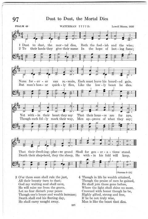 Psalter Hymnal (Red): doctrinal standards and liturgy of the Christian Reformed Church page 110