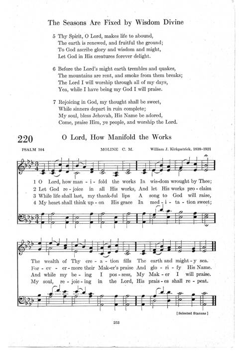 Psalter Hymnal (Red): doctrinal standards and liturgy of the Christian Reformed Church page 253