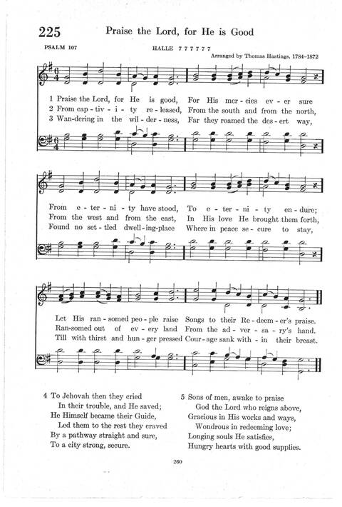 Psalter Hymnal (Red): doctrinal standards and liturgy of the Christian Reformed Church page 260