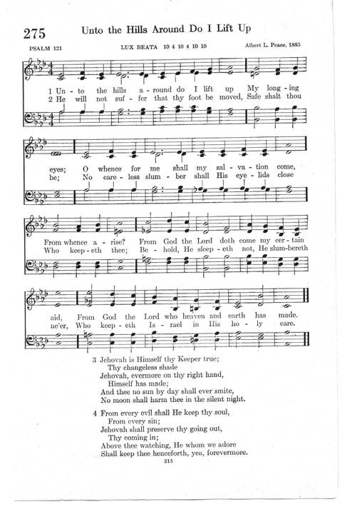 Psalter Hymnal (Red): doctrinal standards and liturgy of the Christian Reformed Church page 315