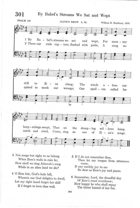 Psalter Hymnal (Red): doctrinal standards and liturgy of the Christian Reformed Church page 344