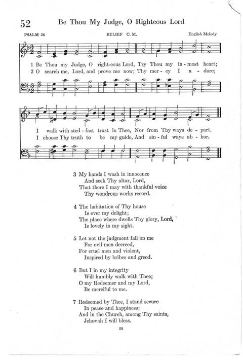 Psalter Hymnal (Red): doctrinal standards and liturgy of the Christian Reformed Church page 59