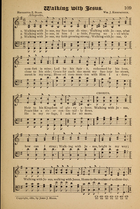 The Quartet: Four Complete Works in One Volume (Songs of Redeeming Love, The Ark of Praise, the Quiver of Sacred Song, and the Hymns of the Heart with Solos) page 109