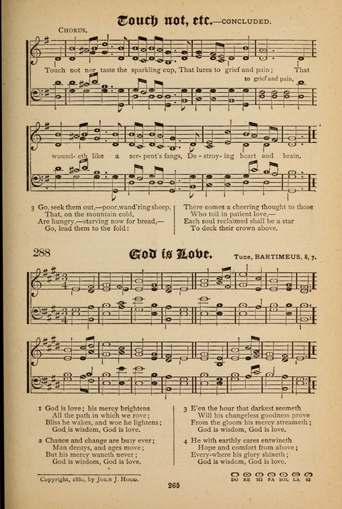 The Quartet: Four Complete Works in One Volume (Songs of Redeeming Love, The Ark of Praise, the Quiver of Sacred Song, and the Hymns of the Heart with Solos) page 263