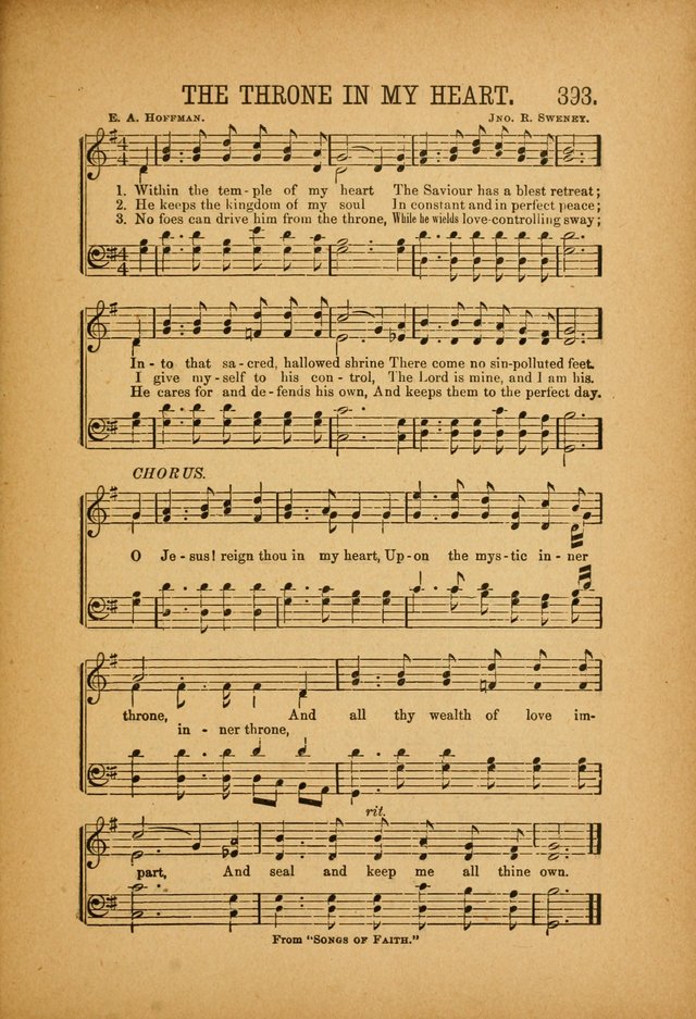 Quartette: containing Songs for the Ransomed, Songs of Love Peace and Joy, Gems of Gospel Song, Salvation Echoes, with one hundred choice selections added page 293