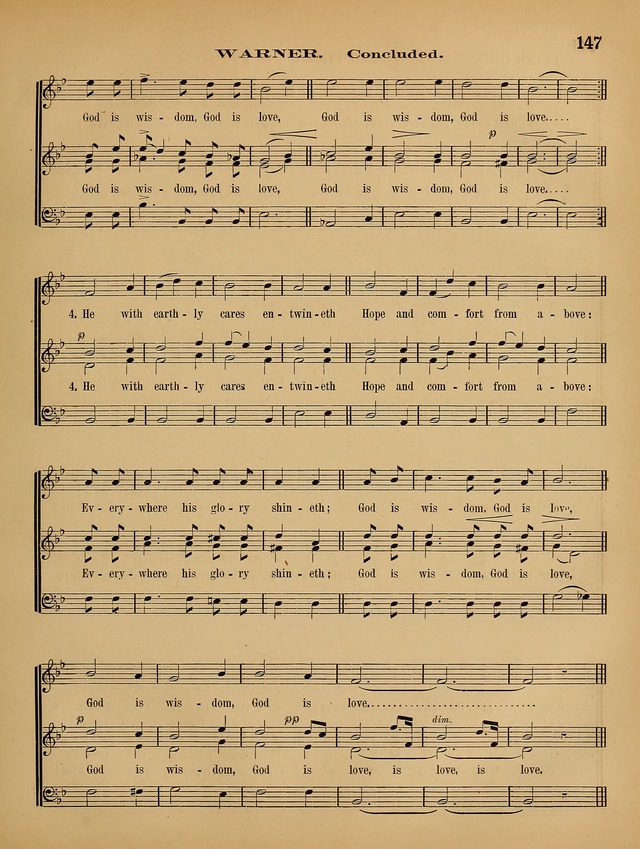 Quartet and chorus choir: companion to Songs for the sanctuary. page 154