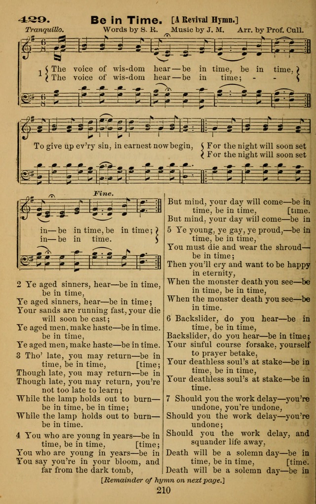 The Revivalist: a Collection of Choice Revival Hymns and Tunes page 210