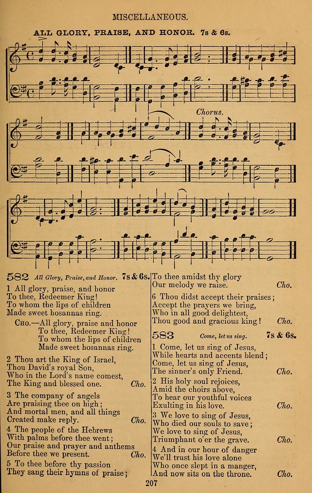 The Reformed Church Hymnal: with tunes page 207